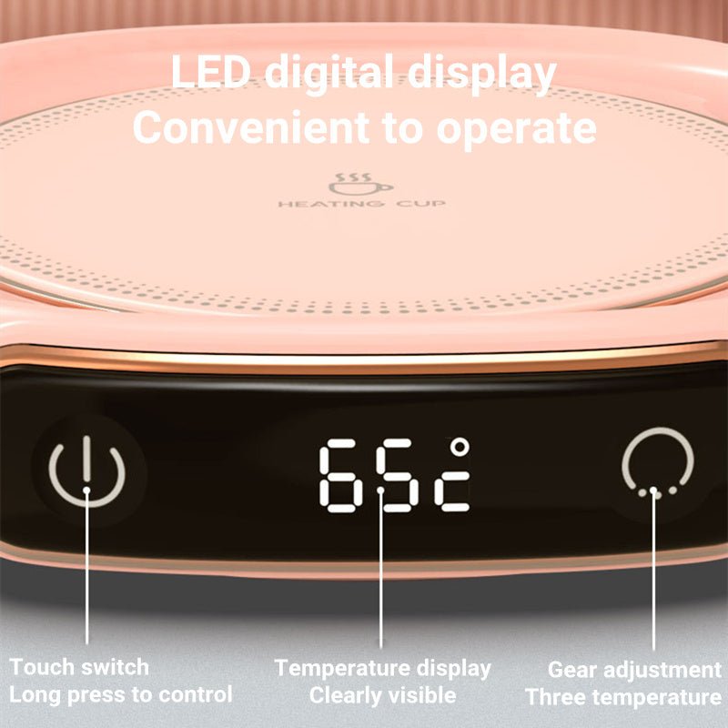 Coffee Mug Warmer Warm Coaster Smart Heating Cup Thermal Insulation Constant Temperature Coaster Heating Pad Desktop - Caseify