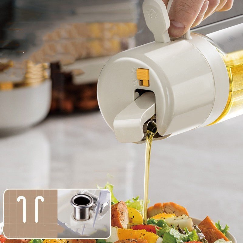 2 In 1 Oil Sprayer Bottle BBQ Cooking Oil Dispenser Olive Oil Pourers Sprayer Kitchen Baking Oil Mister Vinegar Bottle - Caseify