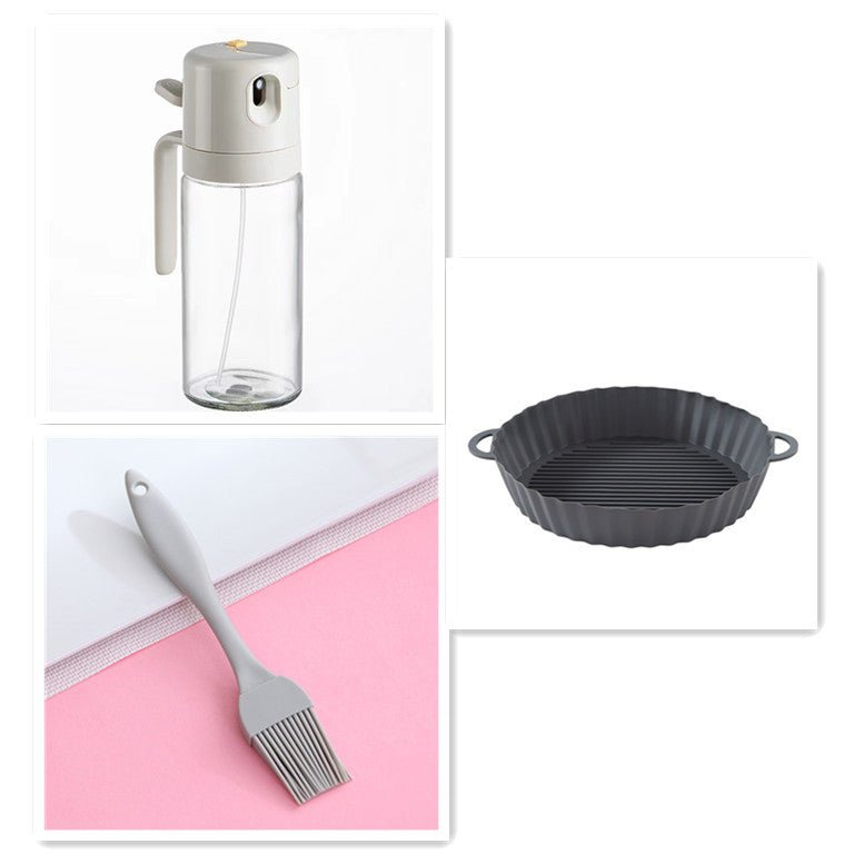 2 In 1 Oil Sprayer Bottle BBQ Cooking Oil Dispenser Olive Oil Pourers Sprayer Kitchen Baking Oil Mister Vinegar Bottle - Caseify
