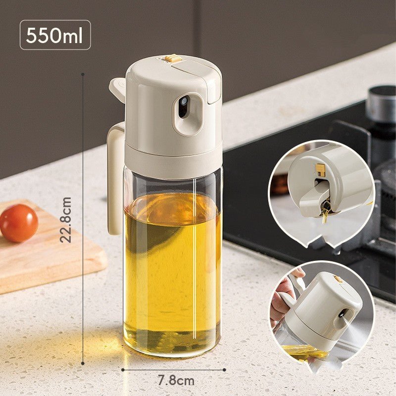 2 In 1 Oil Sprayer Bottle BBQ Cooking Oil Dispenser Olive Oil Pourers Sprayer Kitchen Baking Oil Mister Vinegar Bottle - Caseify