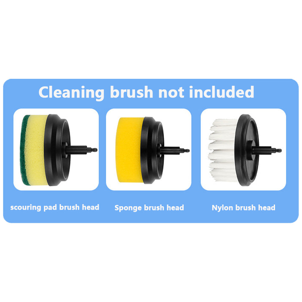 Electric Cleaning Brush – Rechargeable Multifunctional Scrubber with Scouring Pad & Sponge Heads