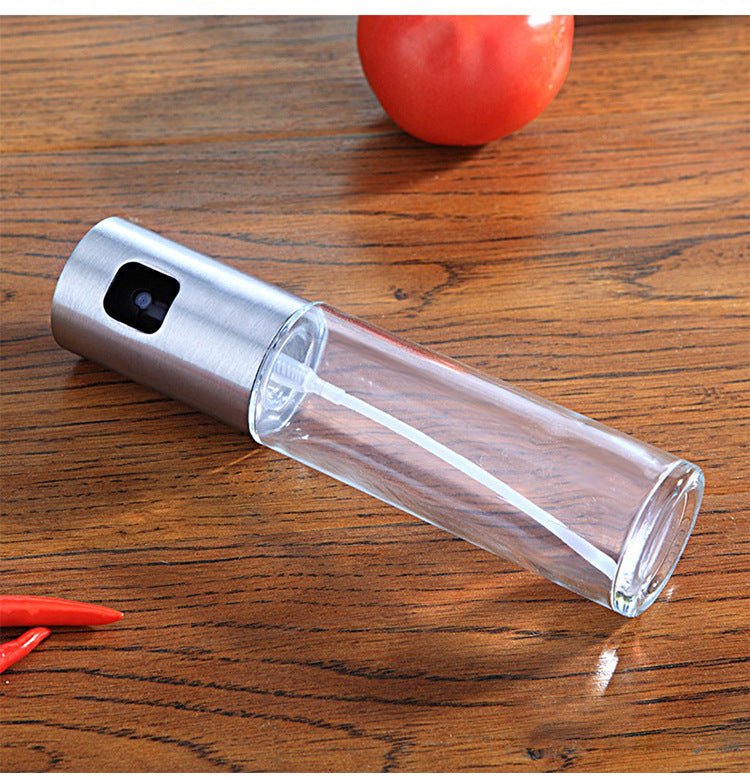 BBQ Healthy Kitchen Cooking Oil Vinegar Spray Bottle Push Type Oil Spray BottlePump Oil Tank Leakproof BBQ Sprayer BBQ Tools Kitchen Gadgets - Caseify