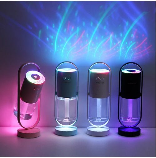 Magic Shadow USB Air Humidifier For Home With Projection Night Lights Ultrasonic Car Mist Maker Mini Office Air Purifier - Caseify
