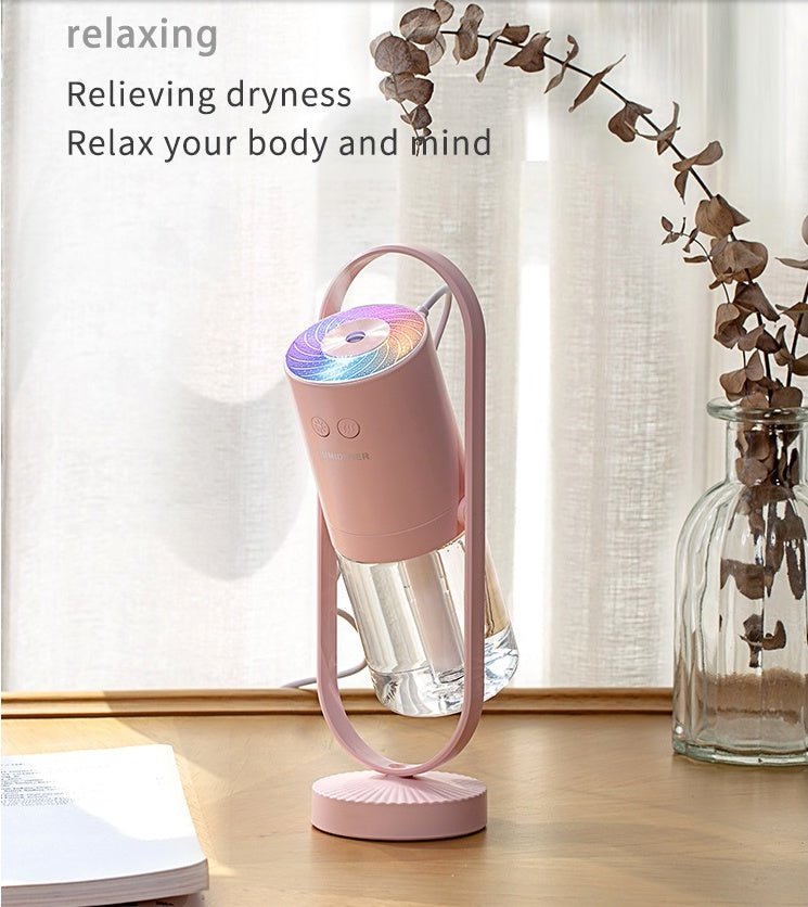 Magic Shadow USB Air Humidifier For Home With Projection Night Lights Ultrasonic Car Mist Maker Mini Office Air Purifier - Caseify